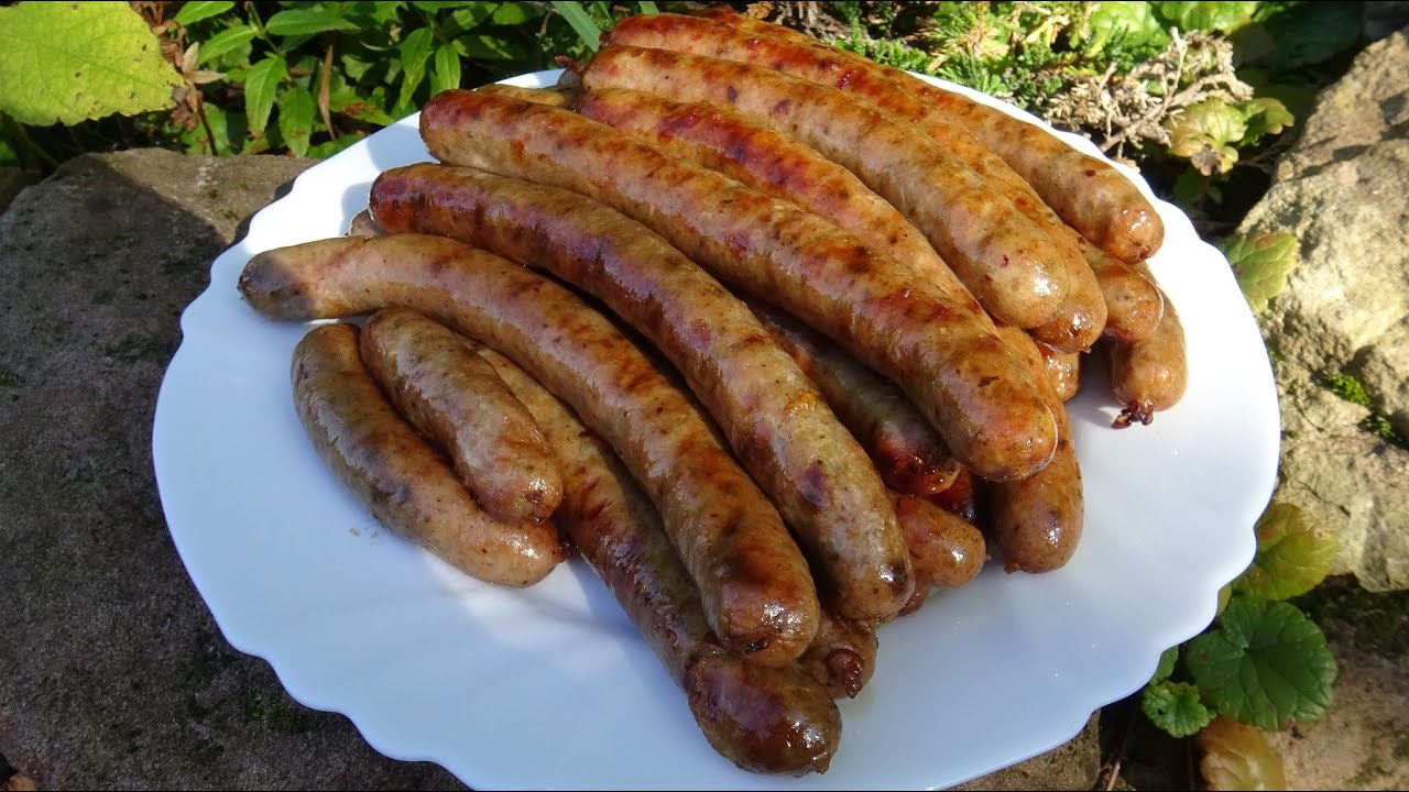 domácí grilovací párečky