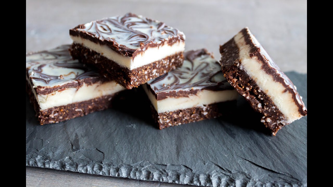 How to make white chocolate Nanaimo bars- 4 Mins or Less Recipes