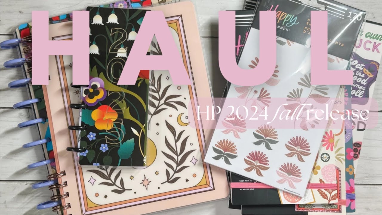 Unboxing my Happy Planner 2024 fall release order! New 2025 Happy Planners & sticker haul