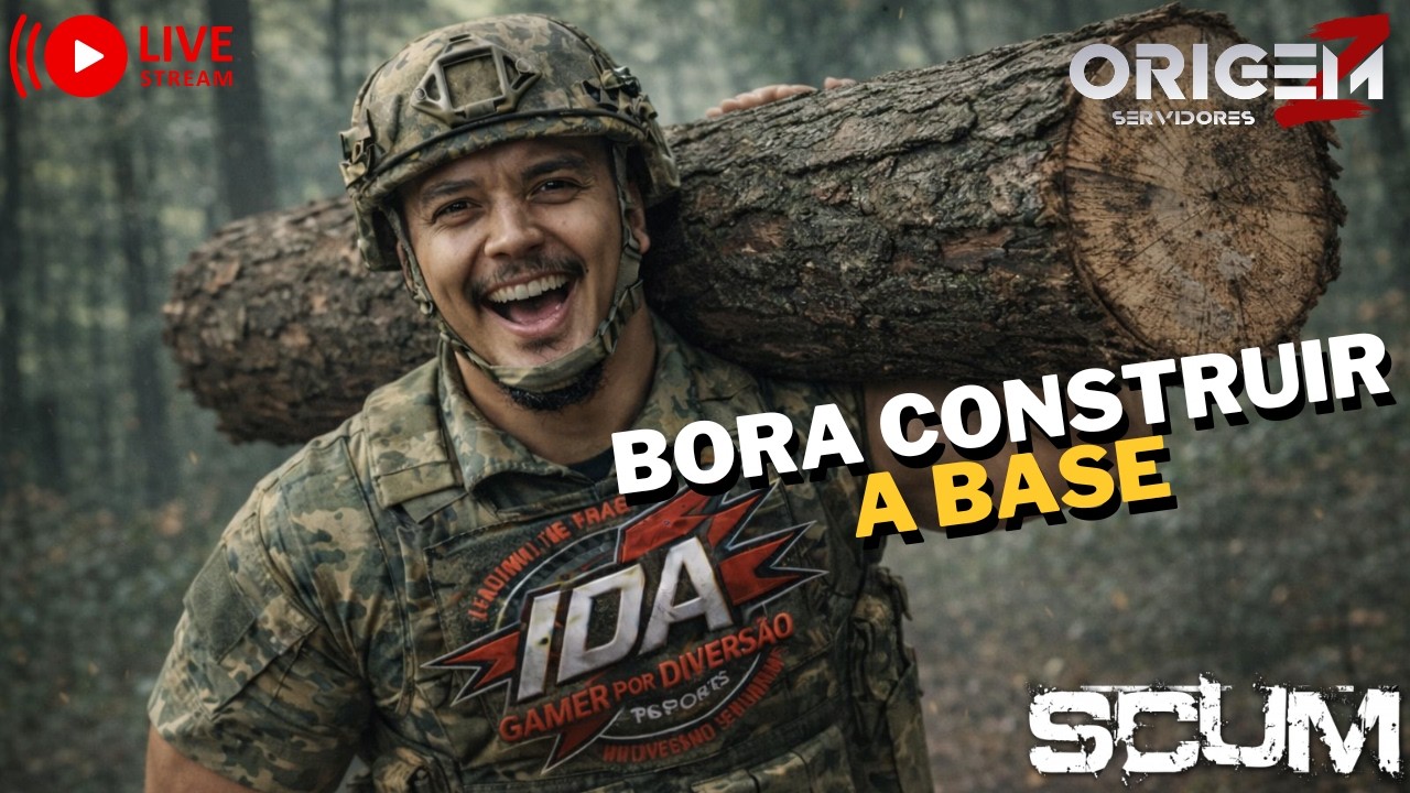 SCUM AO VIVO 🔥Bora construir a base  OrigemZ Cupom: GPD