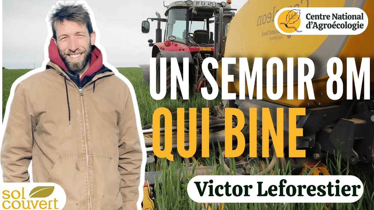 JAMAIS VU EN FRANCE : Le semoir-bineuse CAMELEON de 8m