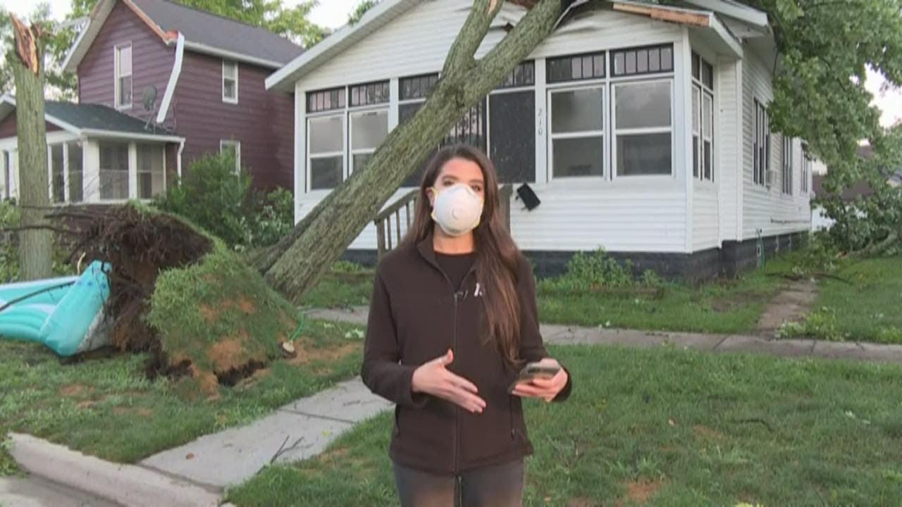 Powerful overnight storm causes damage in Muskegon