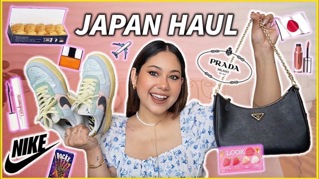 *MINI* JAPAN HAUL *Designer Bag* Prada, Shoes, SNACKS & Makeup! TAX FREE SHOPPING | ThatQuirkyMiss