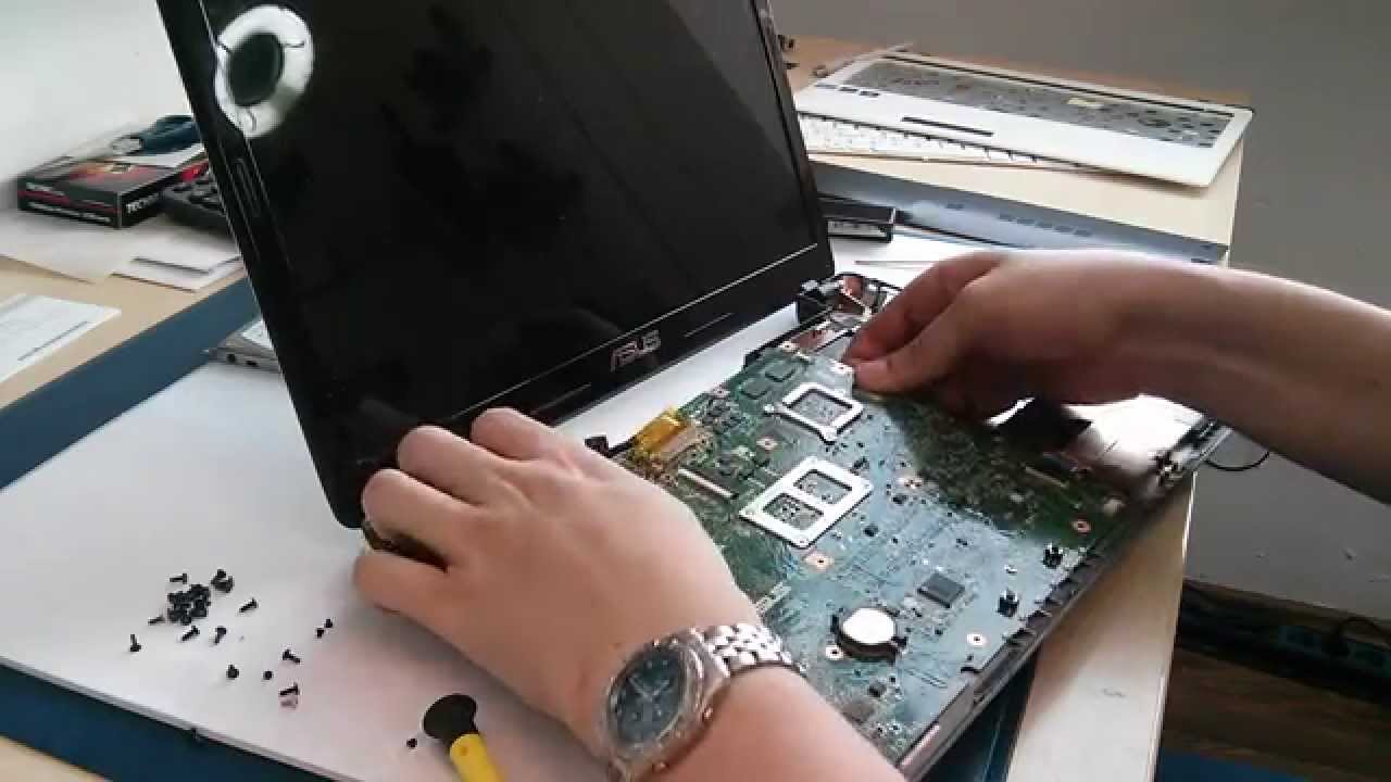 Asus K53sc K53sv K53S Strombuchse Lüfter austauschen (DC Jack / Fan replacement)