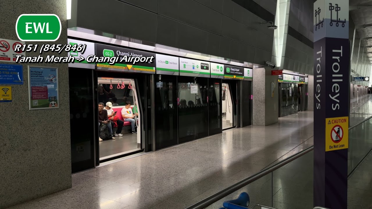 (Last 8xx caught for 2025) SMRT - ALS R151 (845/846) (Tanah Merah » Changi Airport)