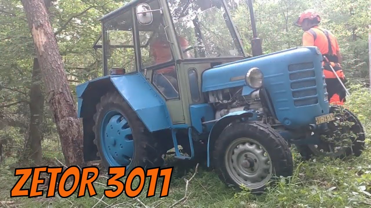Work in the forest with STIHL MS 500i and Zetor 3011