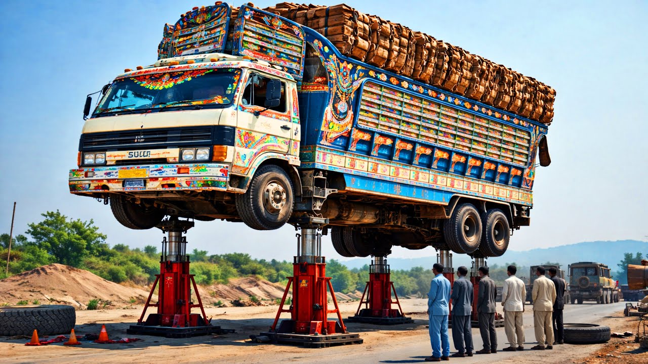 Axle & Tube Broke Due To HeavyLoad On Truck | Emergency Repair On Roadside