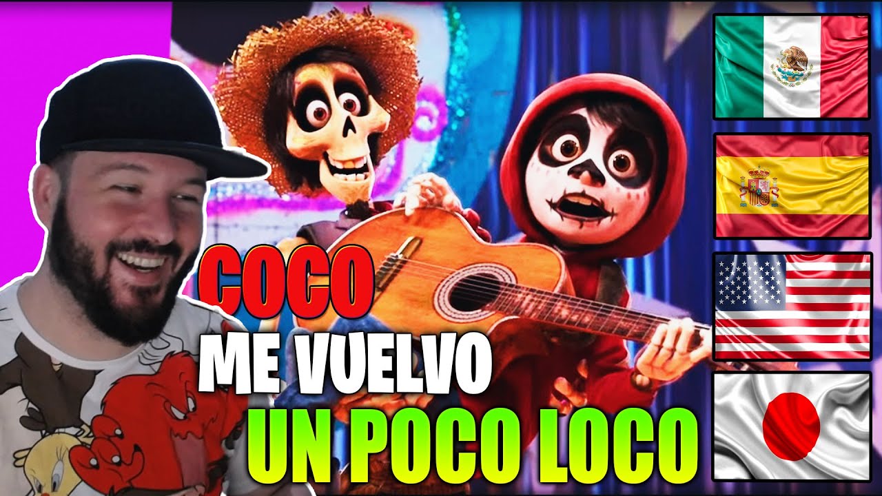 🇪🇸ESPAÑOL REACCIONA A Un Poco Loco De Coco ⚡ COCO DISNEY LATINO VS INGLES VS   ⚡