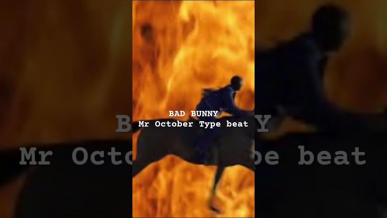 Bad bunny Mr October Type beat #badbunnytypebeat #badbunnymroctobertypebeat #badbunny #nadiesabe #fy