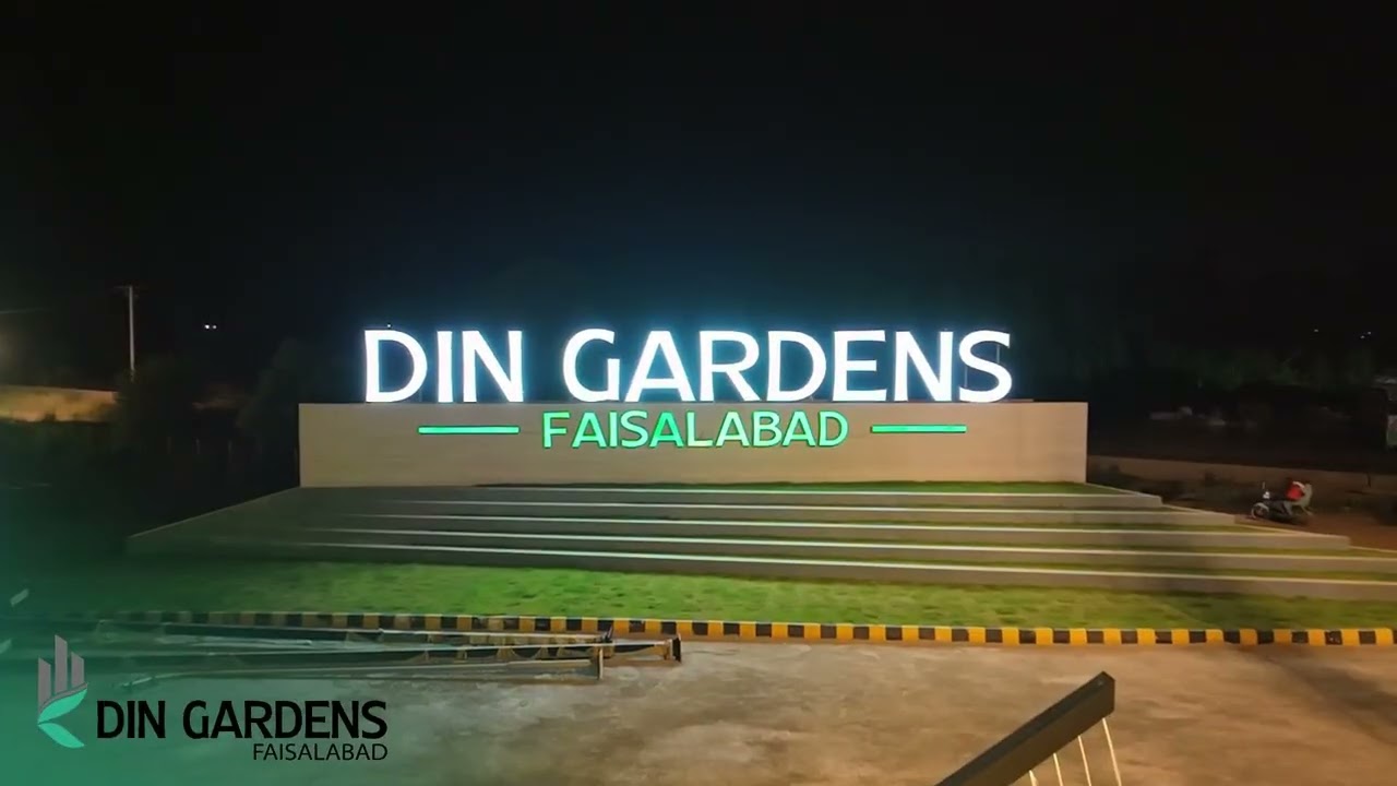 Din Gardens Faisalabad Illuminated | Din Gardens Faisalabad | Din Properties Ltd