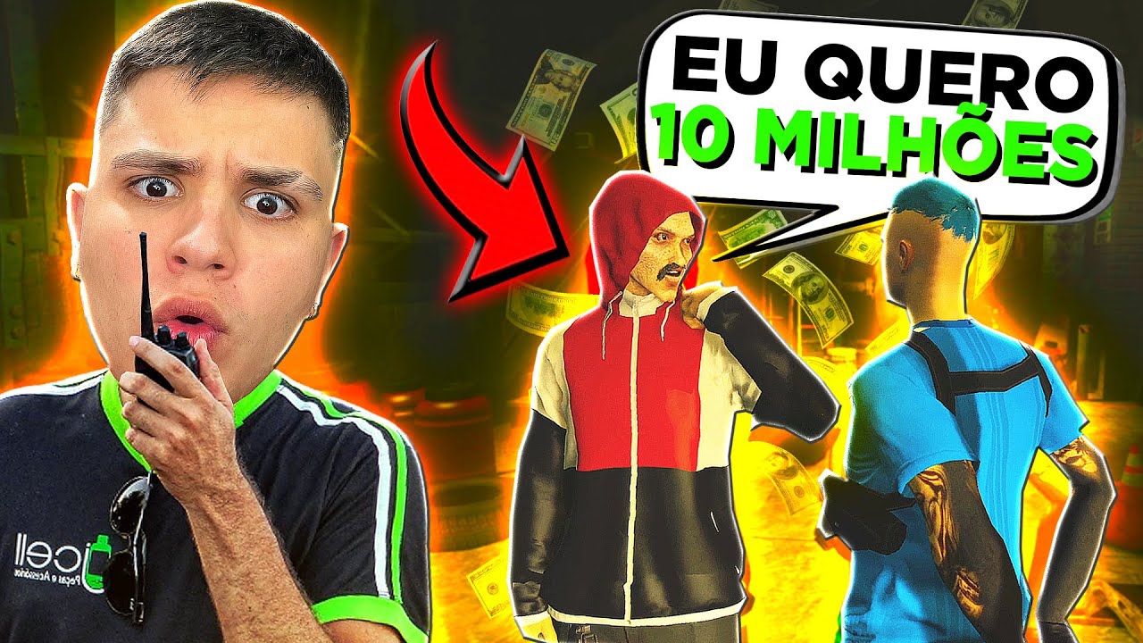 SEQUESTR@ DE BANDlDO da FAVELA no GTA RP! (Paulinho o LOKO)