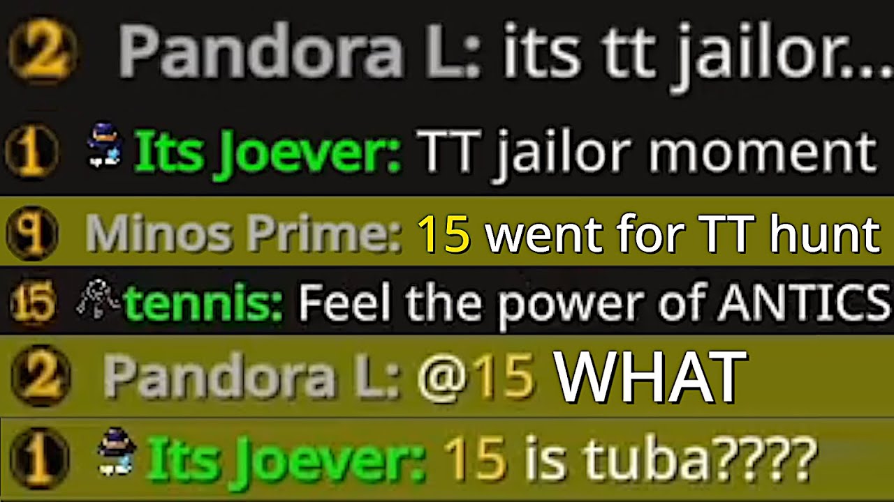 Everyone thought I was TT Jailor, so I outplayed them all...
