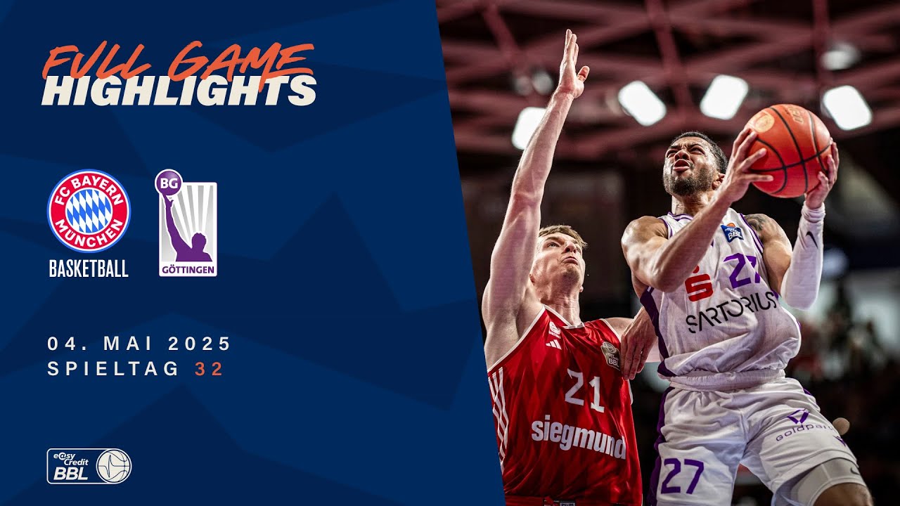 FC Bayern München Basketball vs. BG Göttingen - Full Game Highlights - Spieltag 32, 2024/25