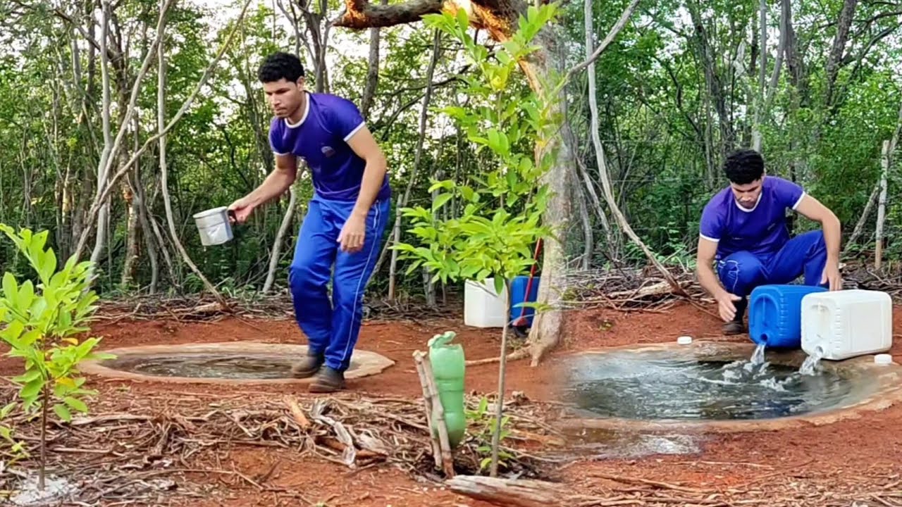 O TATÚ VEIO BEBER E TOMAR BANHO...