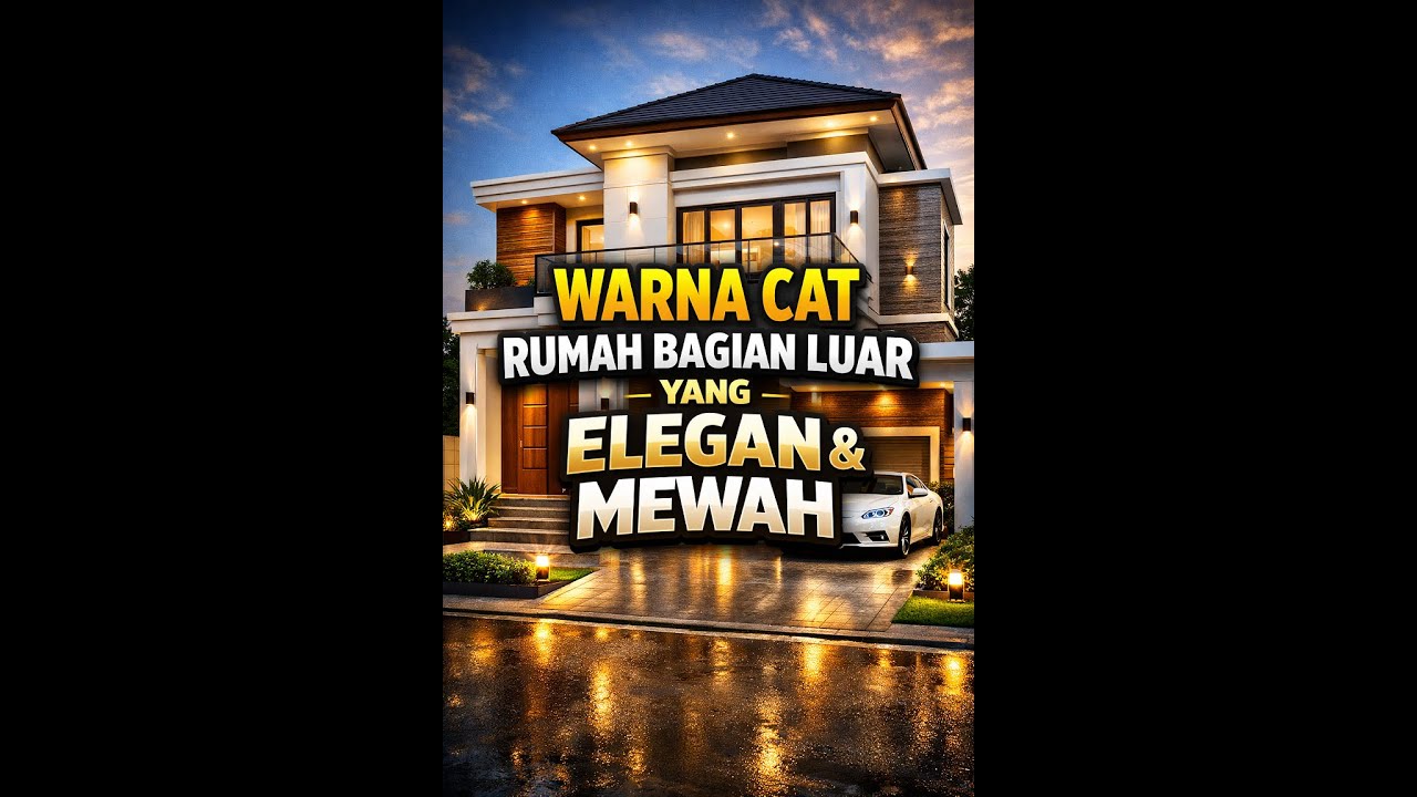 warna cat rumah bagian luar yang elegan dan mewah