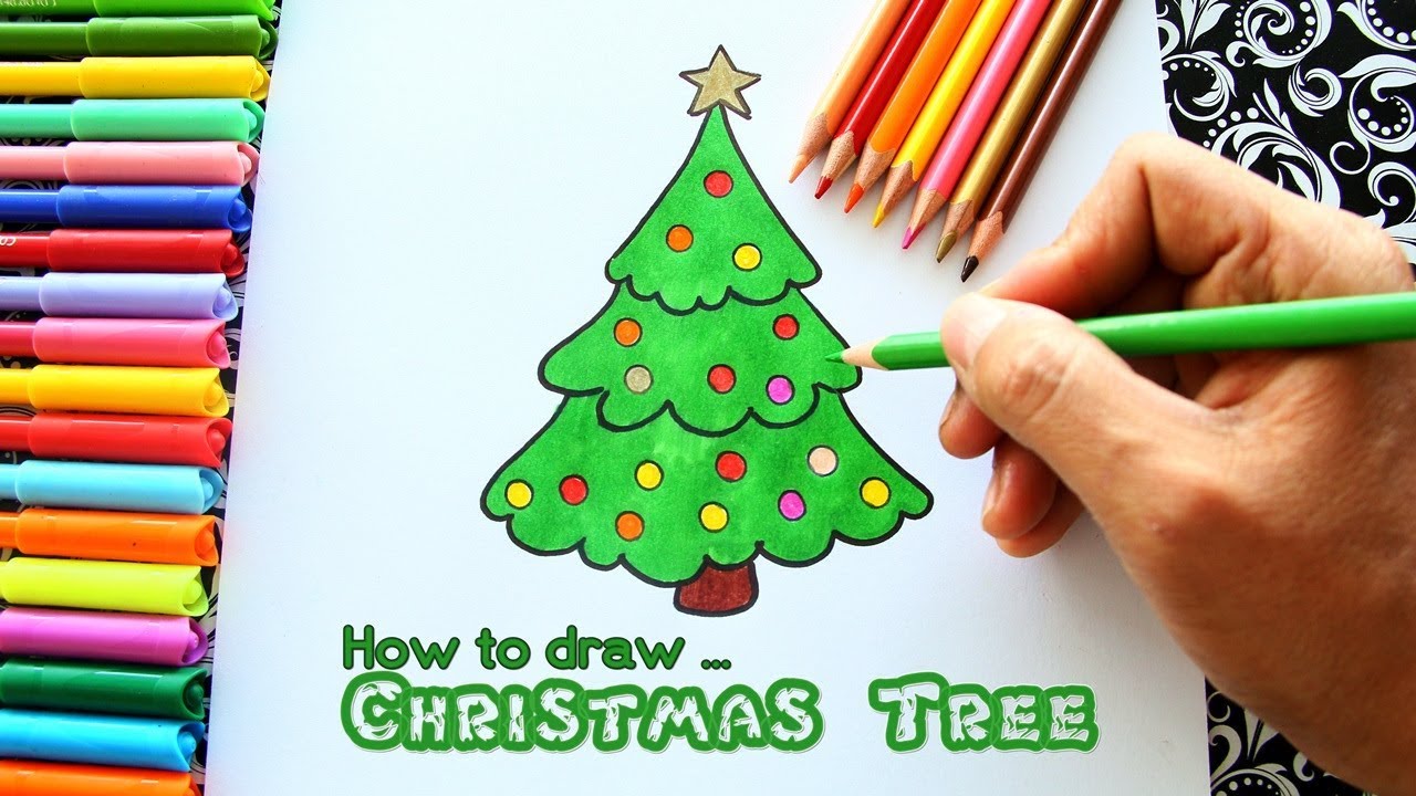 How to draw the Christmas Tree easy!