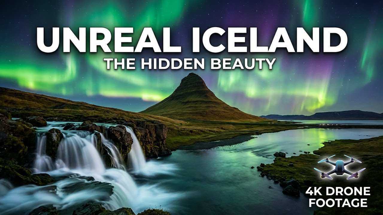 Iceland 4K Drone - Kirkjufell, Waterfalls & Glacier Lagoon Aerial Film