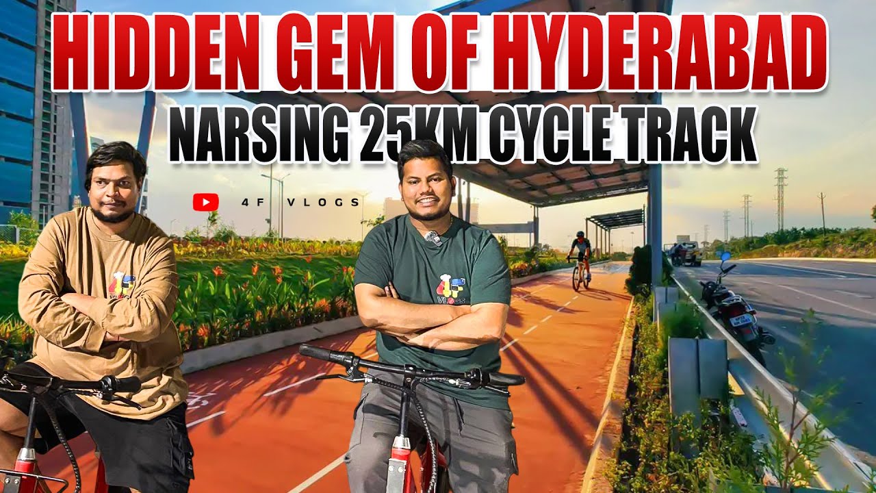 Weekend special Smart cycle at Narsingi|Solar track| just@59|Public reaction on cycle track|4F VLOGS