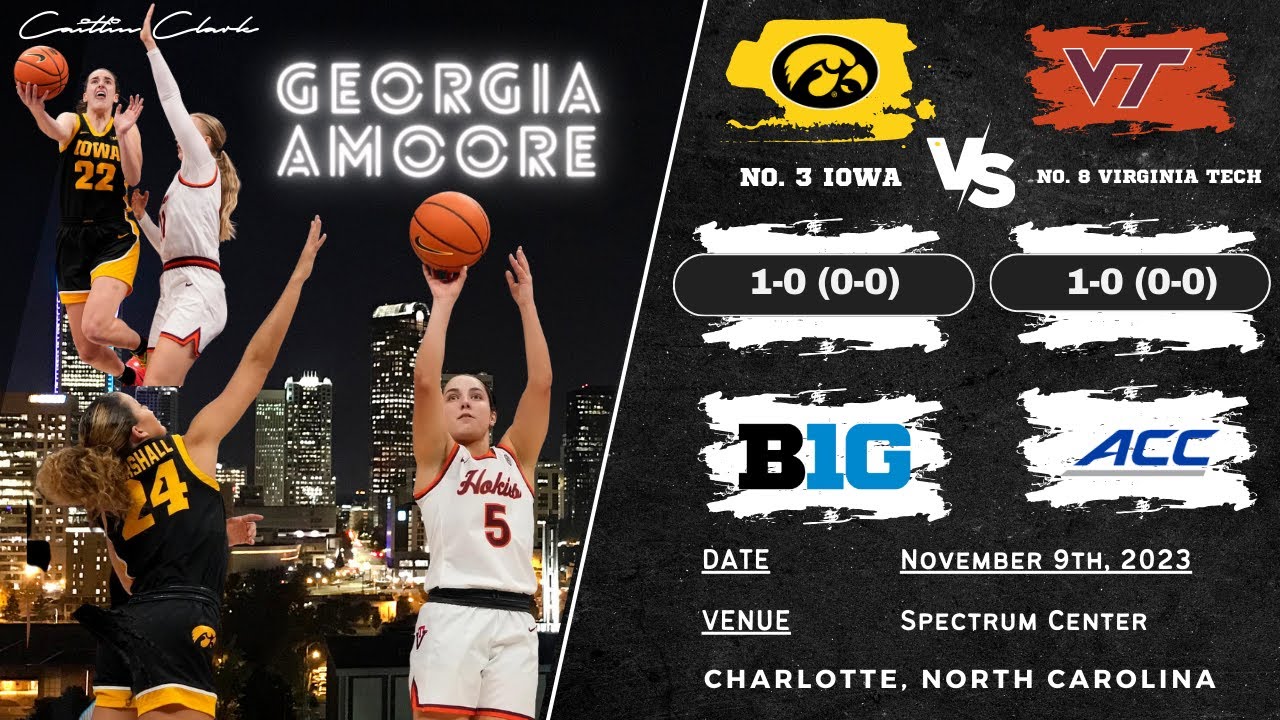 No. 3 Iowa vs No. 8 Virginia Tech | 2023 Aly Tipoff | 11.9.23