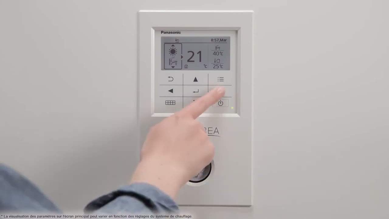 Changer le mode et les param&egrave;tres de temp&eacute;ratures de votre pompe &agrave; chaleur Aquarea