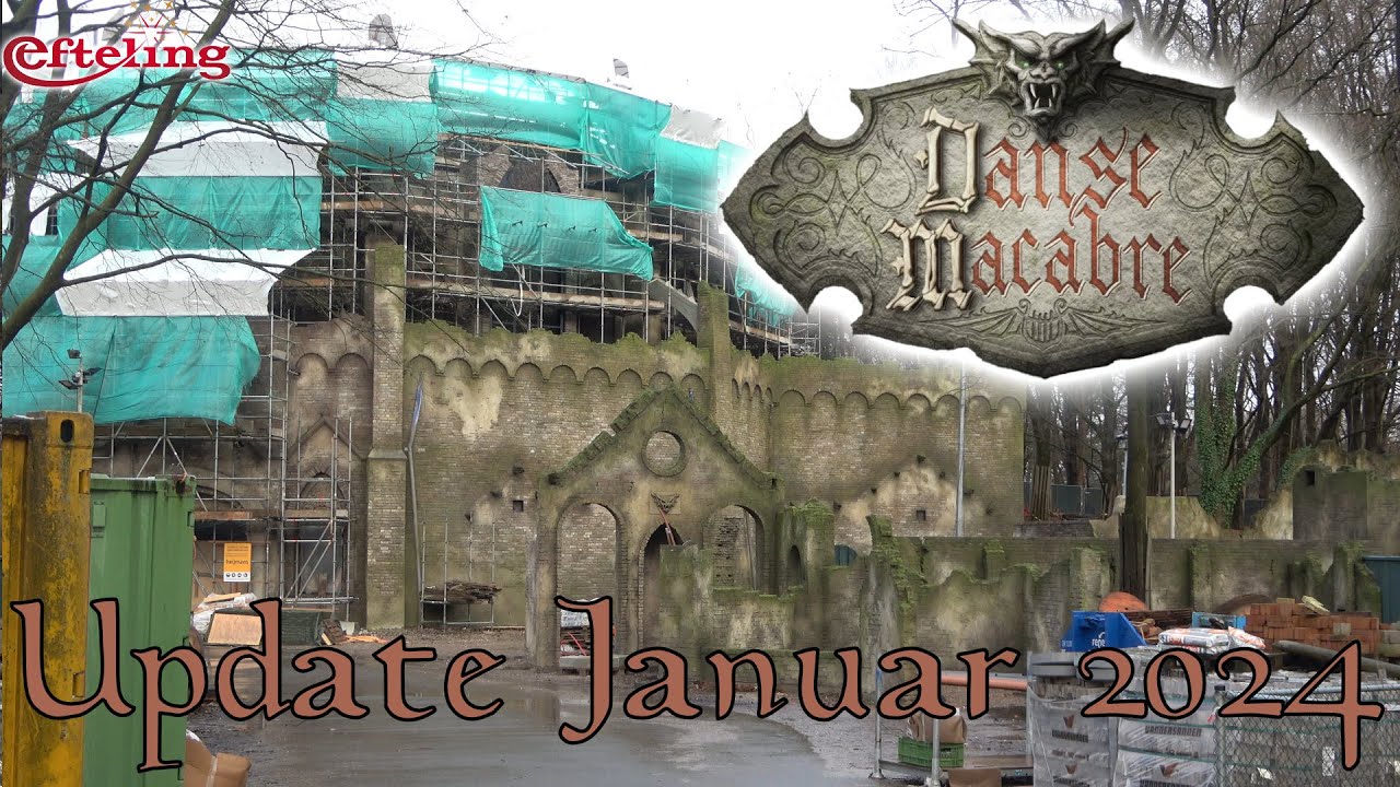 Danse Macabre - Construction Update Januar 2024 - Intamin Dynamic Motion Stage - Efteling