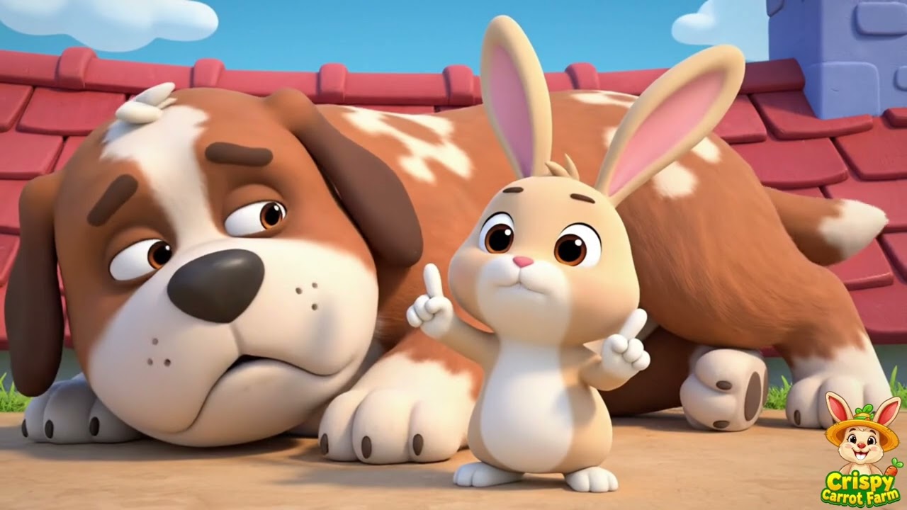 Smart Bunny Outsmarts a Silly Dog 🐰🐶 | @crispycarrotfarm 
