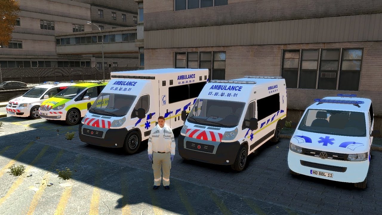 GTA IV Mods French : AMBULANCES & SAMU-SMUR