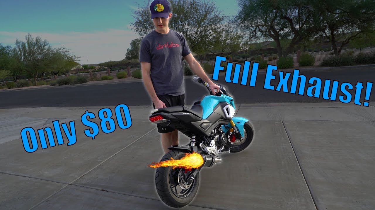 Is the $80 Amazon Exhaust Worth it? (Grom/Z125) (HD Audio)