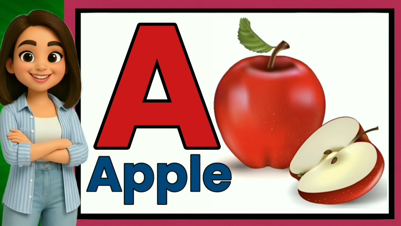 Phonics Song 2 with TWO Words in 3D - A For Airplane - ABC Alphabet Songs with Sounds for Children