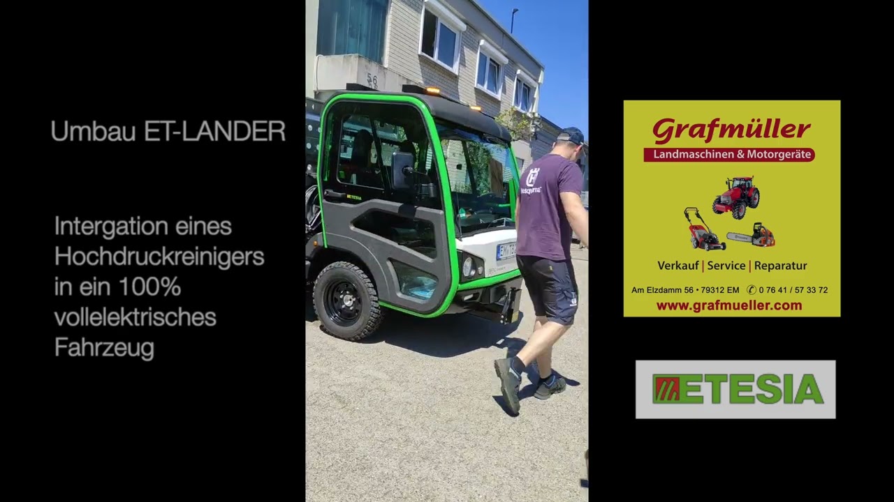 Etesia ET-Lander - mit Aufbau Hochdruckreiniger