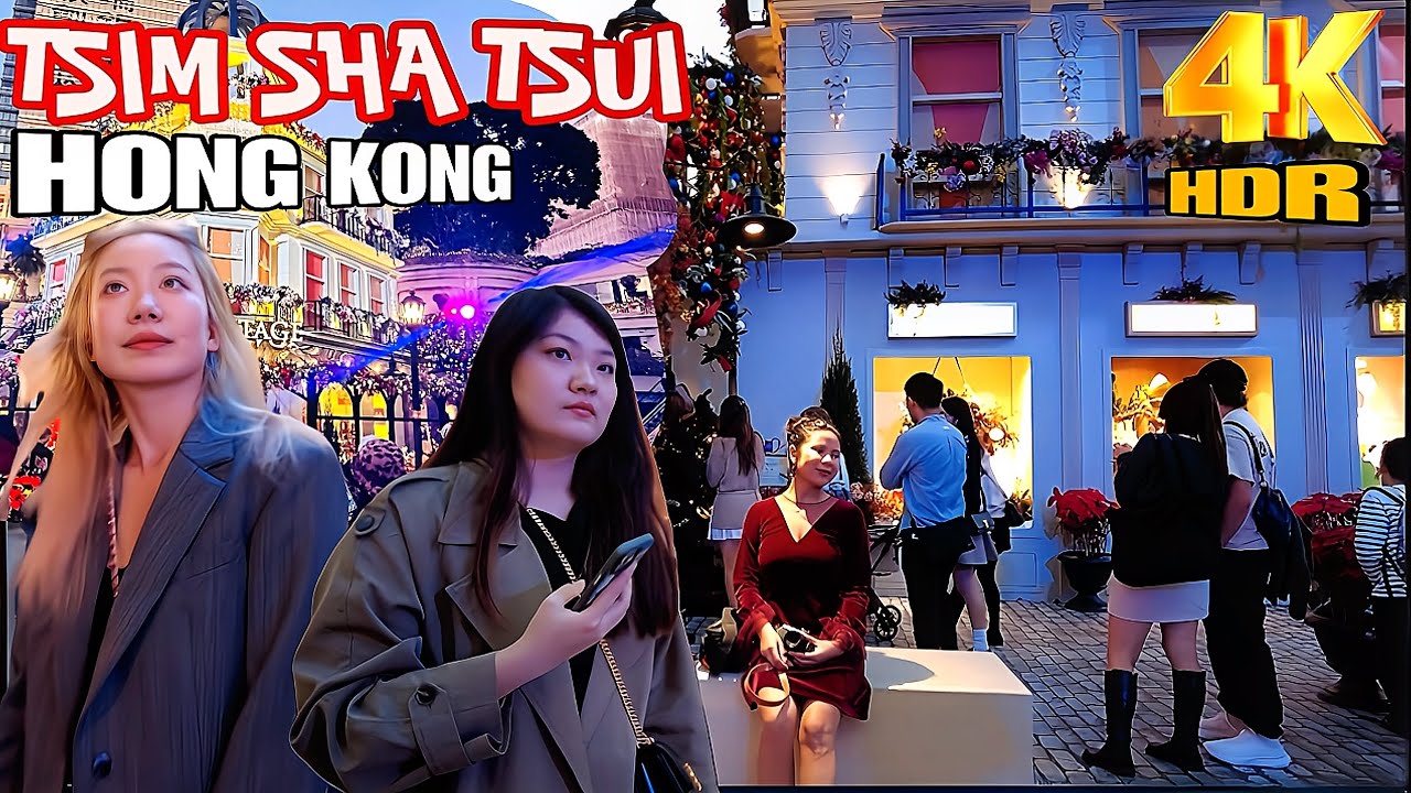 📍Hong Kong Christmas 2024 | Tsim Sha Tsui -  1881 Heritage Harbour City | 4k HDR #hongkong #travel