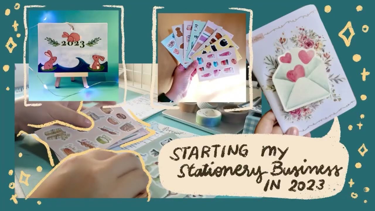 Starting my Stationery Business [bts + progress + pack orders with me]
