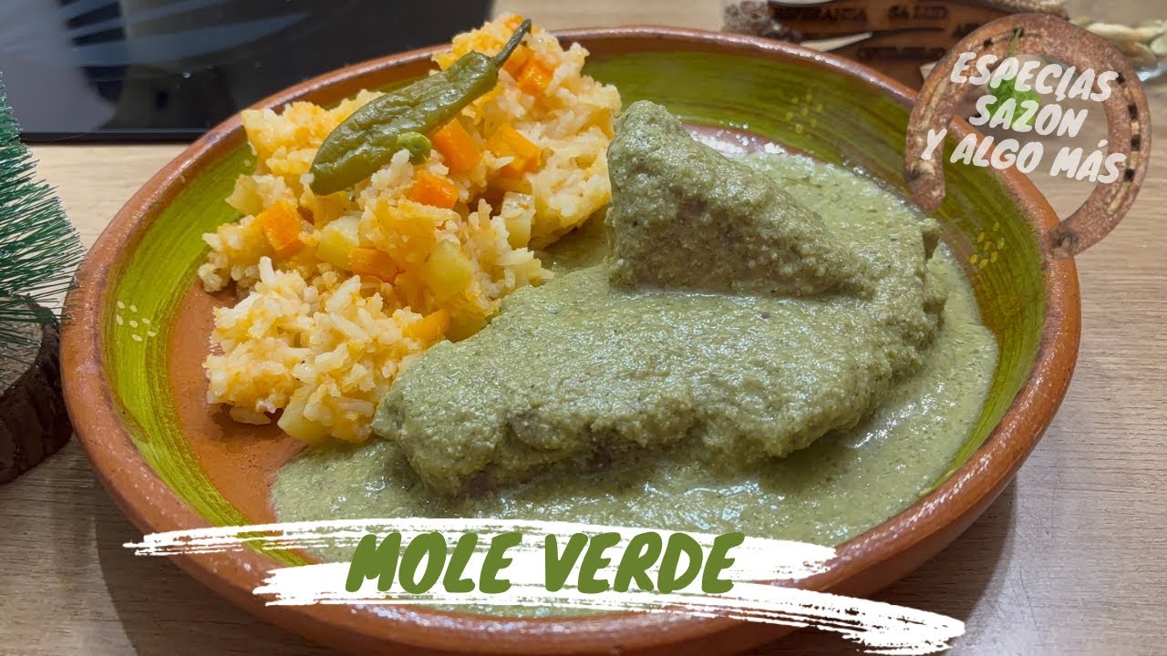 Delicioso mole verde receta de la  abuela 