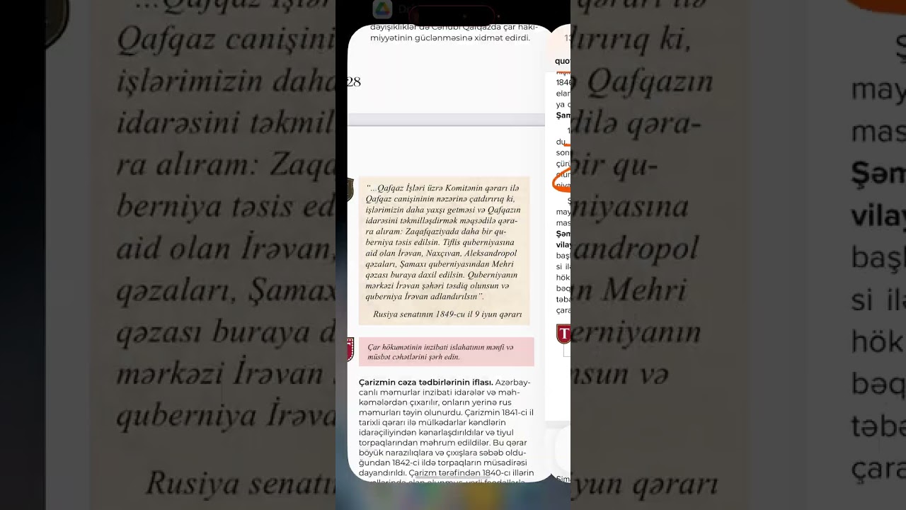 1840 cı illər islhatı