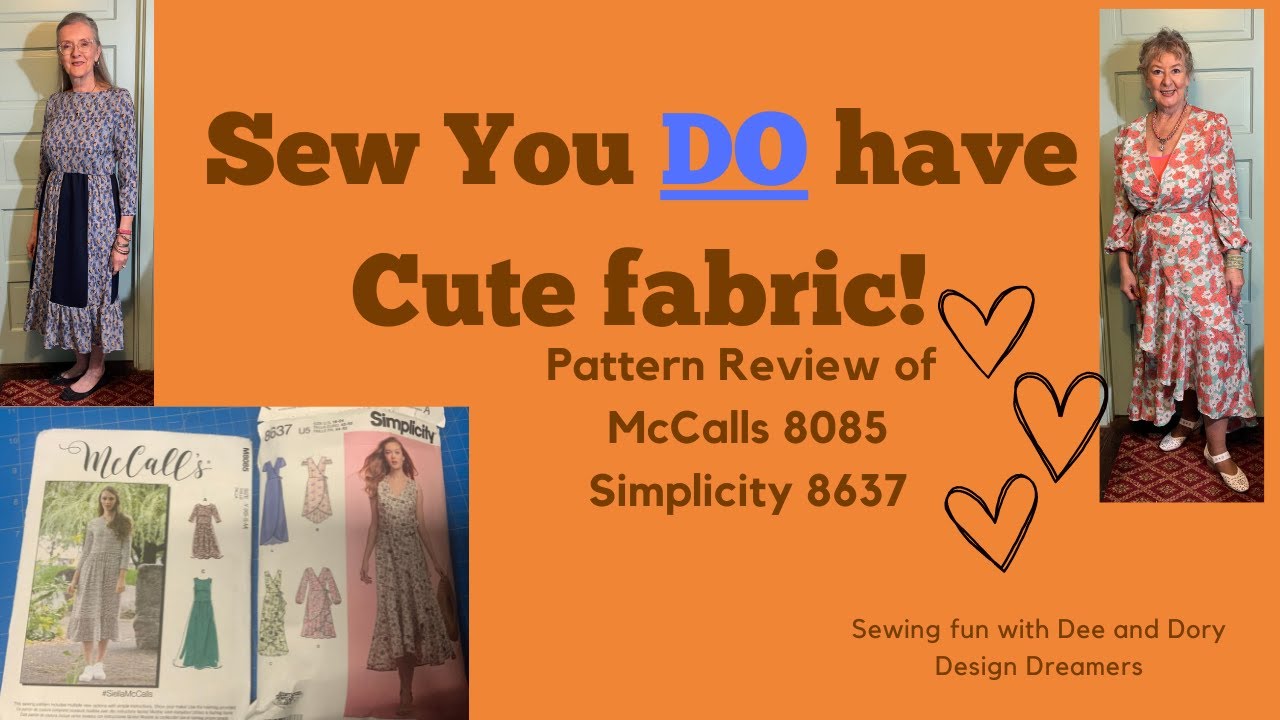 Sisters stash!  Pattern review M8085 and S8637 10-3-22