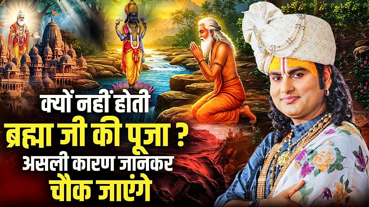 क्यों नहीं होती ब्रह्मा जी की पूजा ? असली कारण जानकर चौक जाएंगे ? Aniruddhacharya ji Maharaj