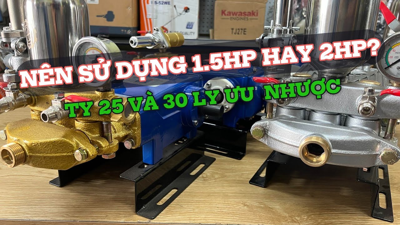 [Kinh Nghiệm] Nên sử dụng đầu xịt 1.5HP ty 25 Hay 2HP Ty 30mm?