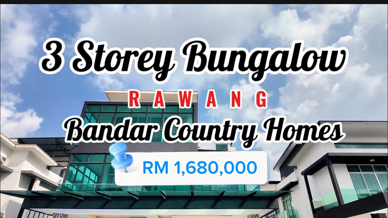 BUNGALOW KACA TIGA TINGKAT YANG BERBALOI UNTUK DIBELI ‼️
