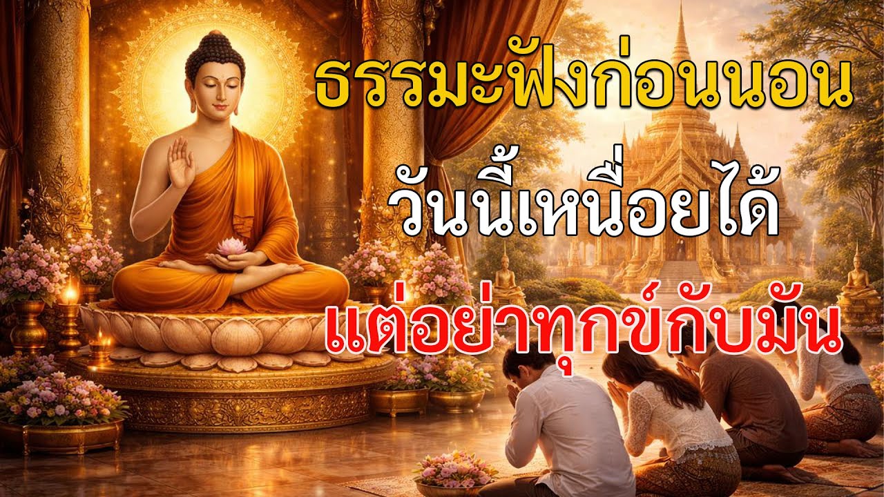 วันนี้เหนื่อยได้ แต่อย่าทุกข์กับมัน | ธรรมะสอนใจ ฟังก่อนนอน ใจเบาสบาย