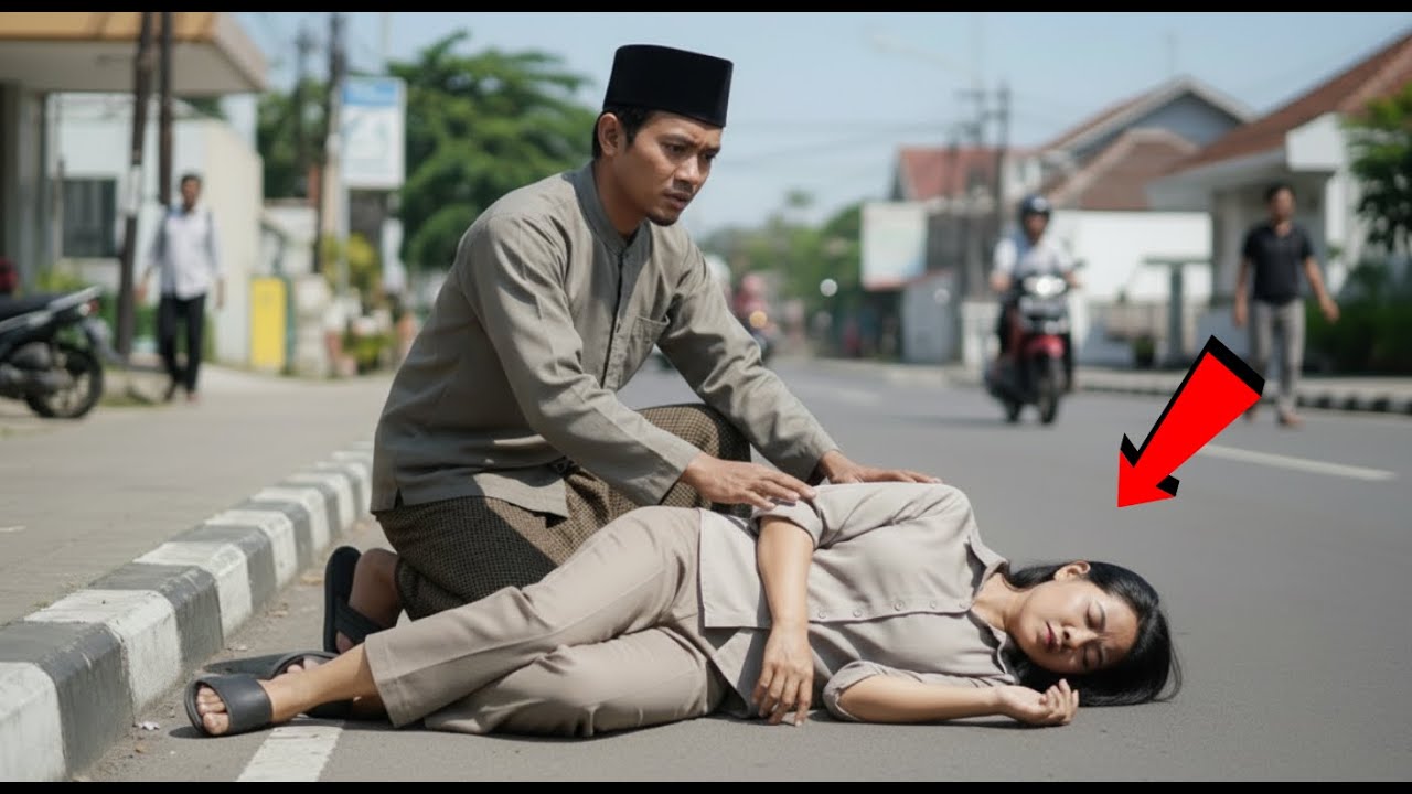 SANTRI MISKIN MENOLONG WANITA PINGSAN DI JALAN, TAK SANGKA TERNYATA IA BOS BESAR PERUSAHAAN...