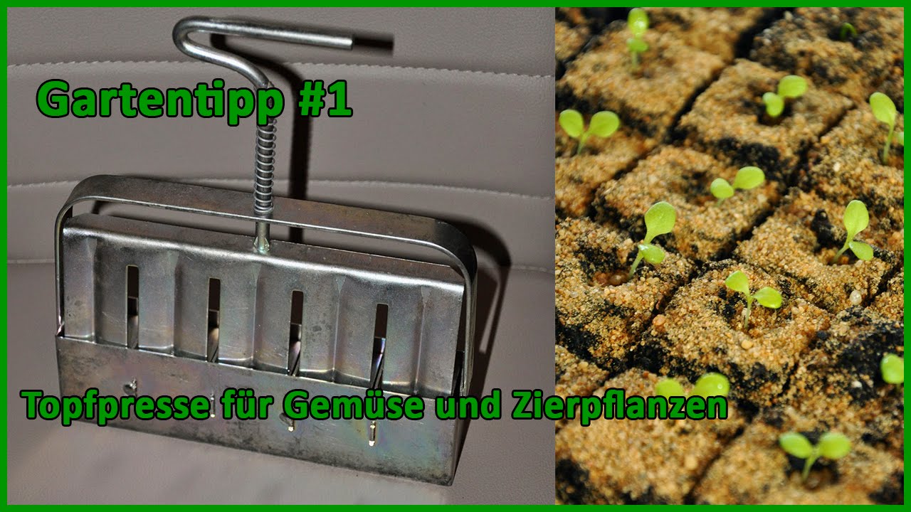 Gartentipp #1 Erdpresstöpfe erstellen für Gemüse und Zierpflanzen. Einfach und schnell !