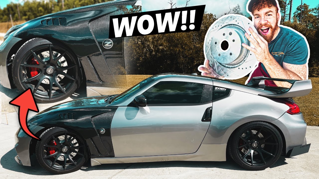 INCREDIBLE BRAKE UPGRADE install!! (Nissan 370z) *supercar level*