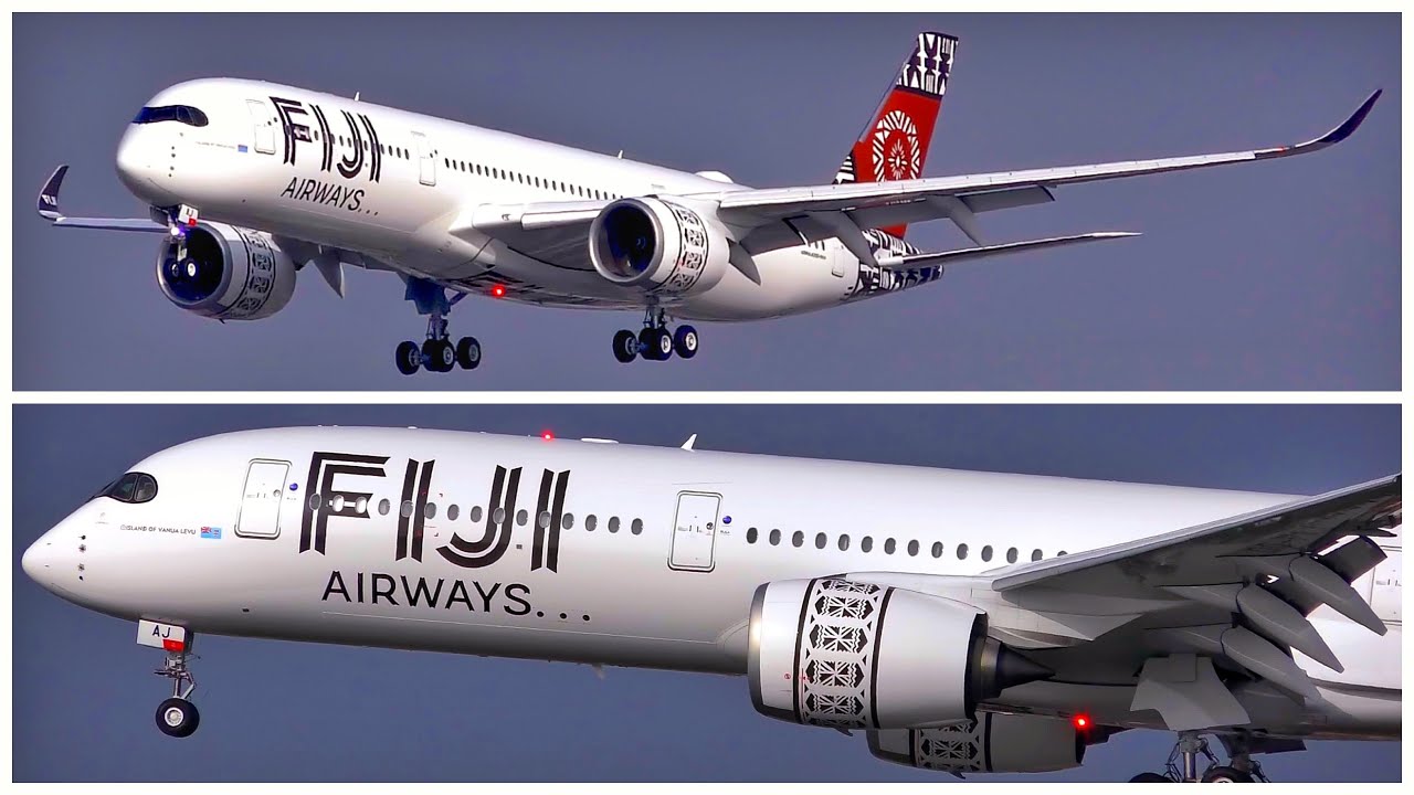 FIJI AIRWAYS AIRBUS A350-941 DELIVERY FLIGHT FJ2359 LANDS AT LAX ON DECEMBER 14TH, 2019