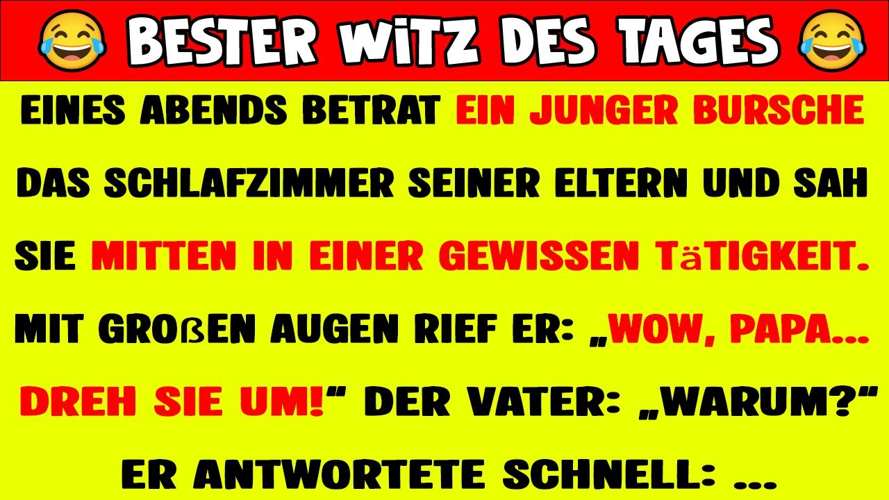 🤣 Bester Witz des Tages | Lustiger Witz zum Lachen 2025 😂