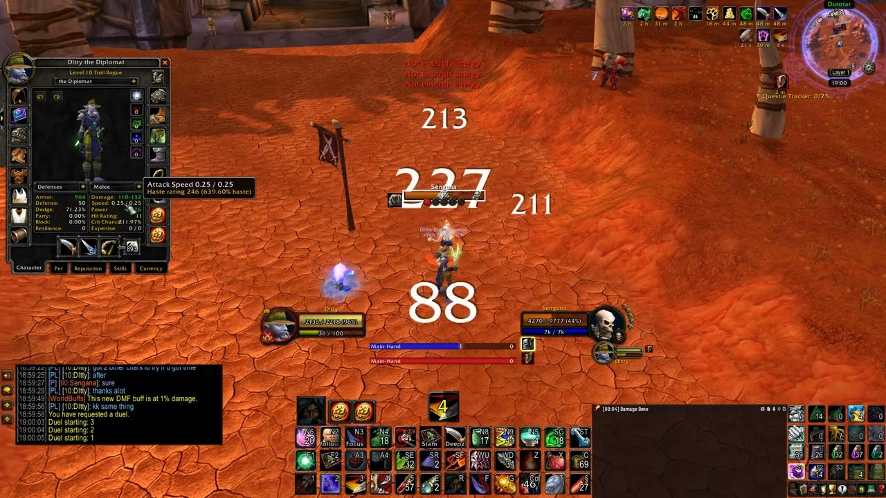 Level 10 Twink Rogue Max Damage