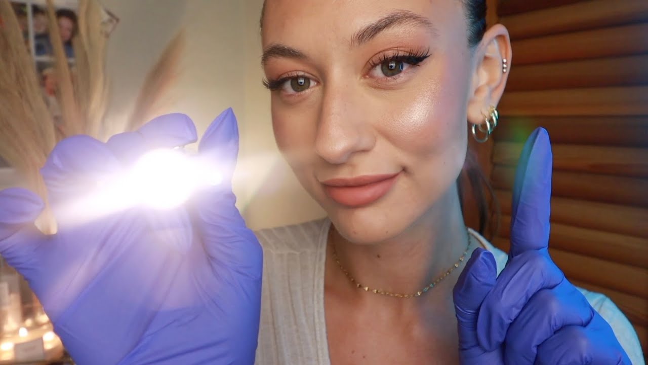 ASMR Detailed Eye Exam Roleplay ~up close touching, follow my instructions & vision tests
