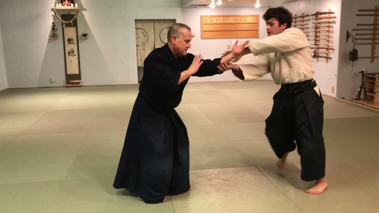 Aikido: Morote Dori Ikkyo Ki-no-Nagare Irimi Mechanics (Omote)