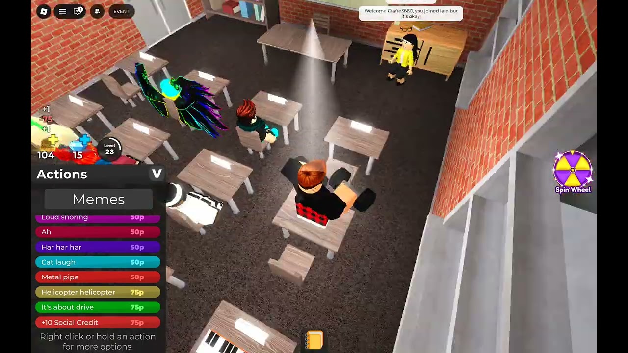 Presentation experience but with more points