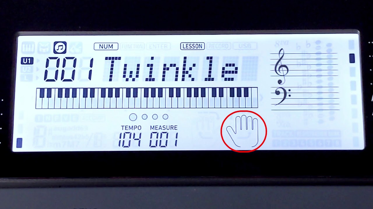 Casio CT-X700 Song Mode Tutorial Part 2-1: Lesson Mode Overview and Part Isolation Practice