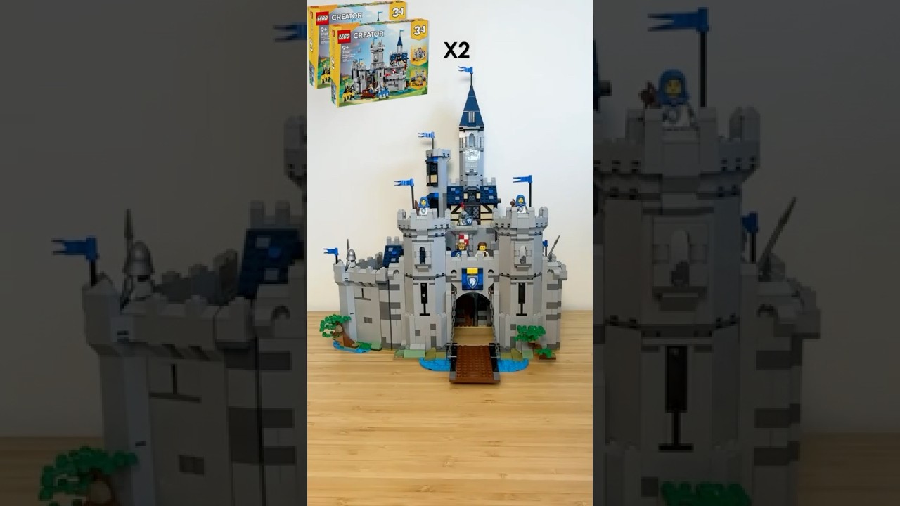 LEGO Castle Upgrade! ⚔️ 2x 31168 Medieval Horse Knight Castle = Horse Lord Castle